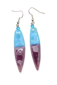 Color Blocked Long Earrings